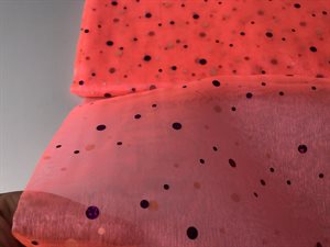 Organza - koral med fine dutter